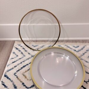 Clear Plate Chargers ( Quantity: 29 )